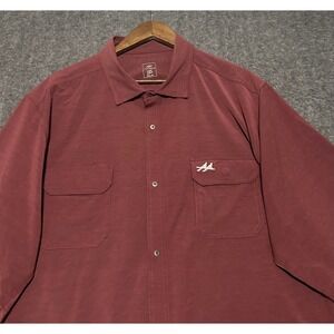 Two Dove Rio Ultimate Outdoor Blend SS Shirt Mens Size 2XL Maroon The Brazos